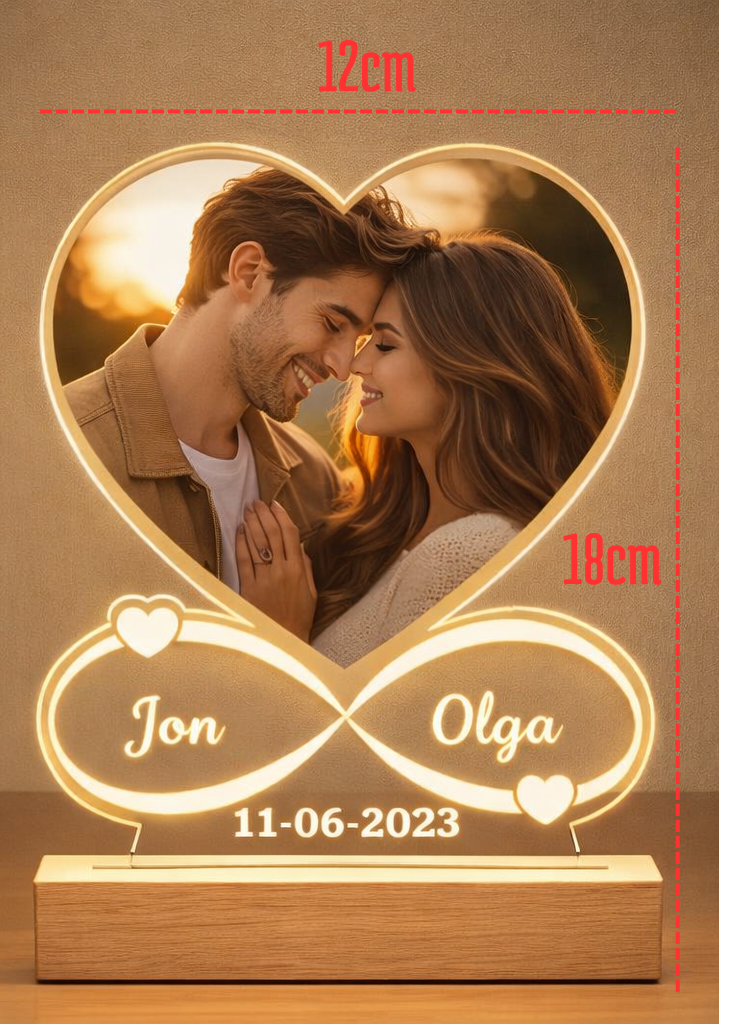 “La Luz de Nuestra Historia” – Marco LED Personalizado ✨❤️